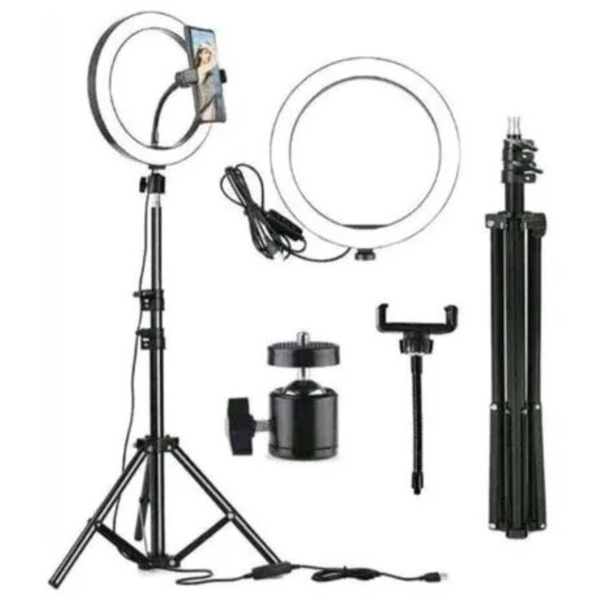 Aro de Luz LED 45 cm Trípode 2.1 M