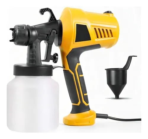 COMPRESOR DE PINTURA AMARILLO PISTOLA
